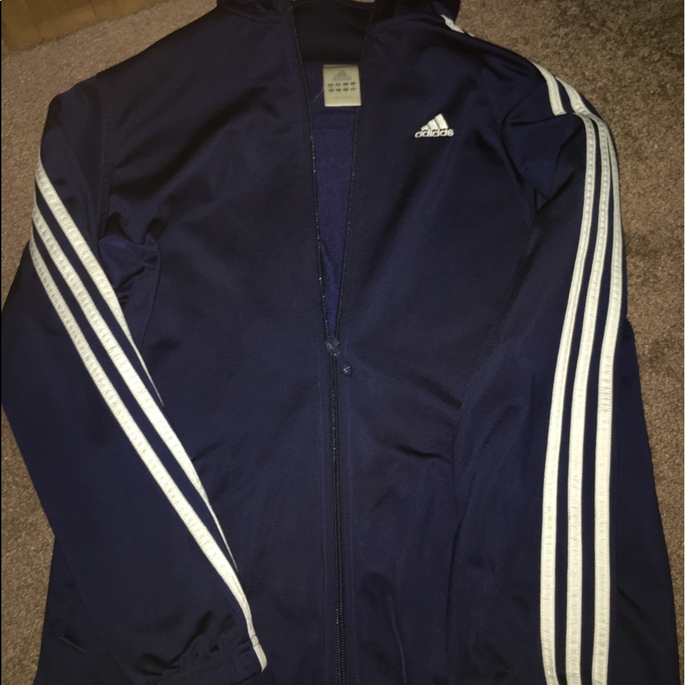 Adidas Navy Blue Track Jacket